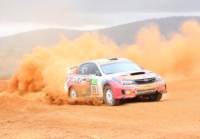 Finland driver Tapio Laukkanen and Pai Torma in  a Subarun  Impreza R4 car have had a flying start.